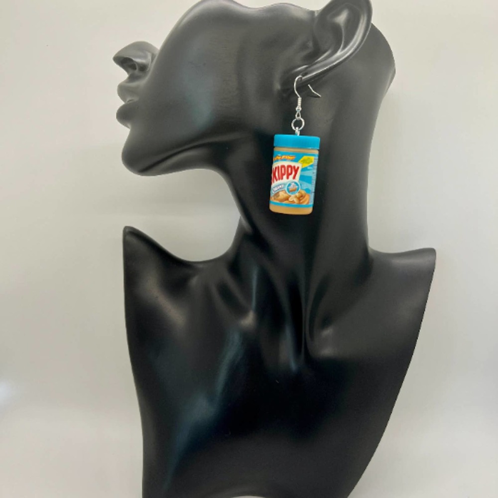 Peanut Butter Earrings - BFF Earrings - Mini Brands Earrings - Skippy Earrings - Picture 9 of 10